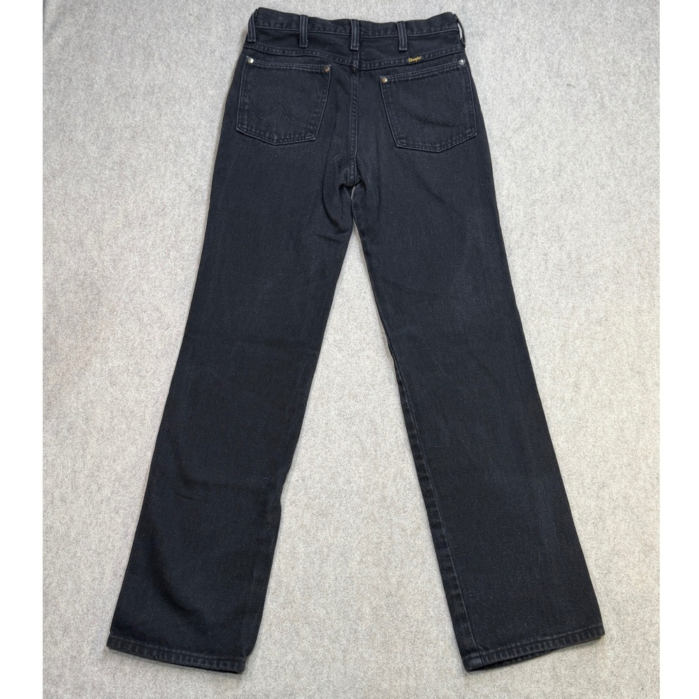Wrangler Jeans Mens 28x30 Black Western Cowboy 936WBK USA Made Vintage Americana